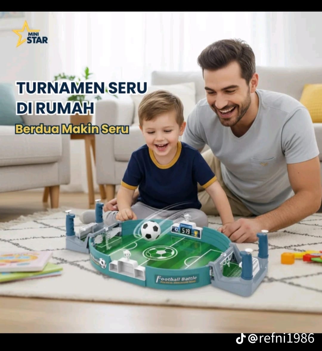 Mini Football Tabletop Game Set, Soccer Pinball Game for All Ages Indoor Portable