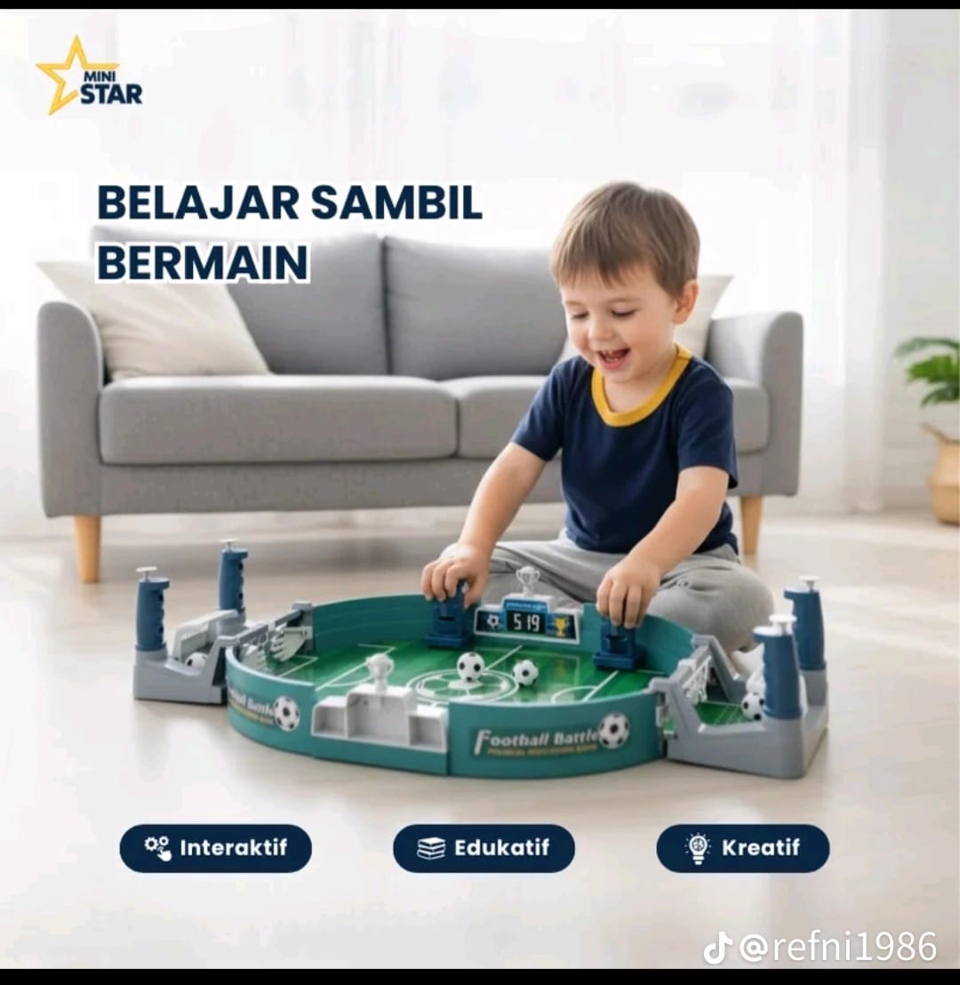 Mini Football Tabletop Game Set, Soccer Pinball Game for All Ages Indoor Portable