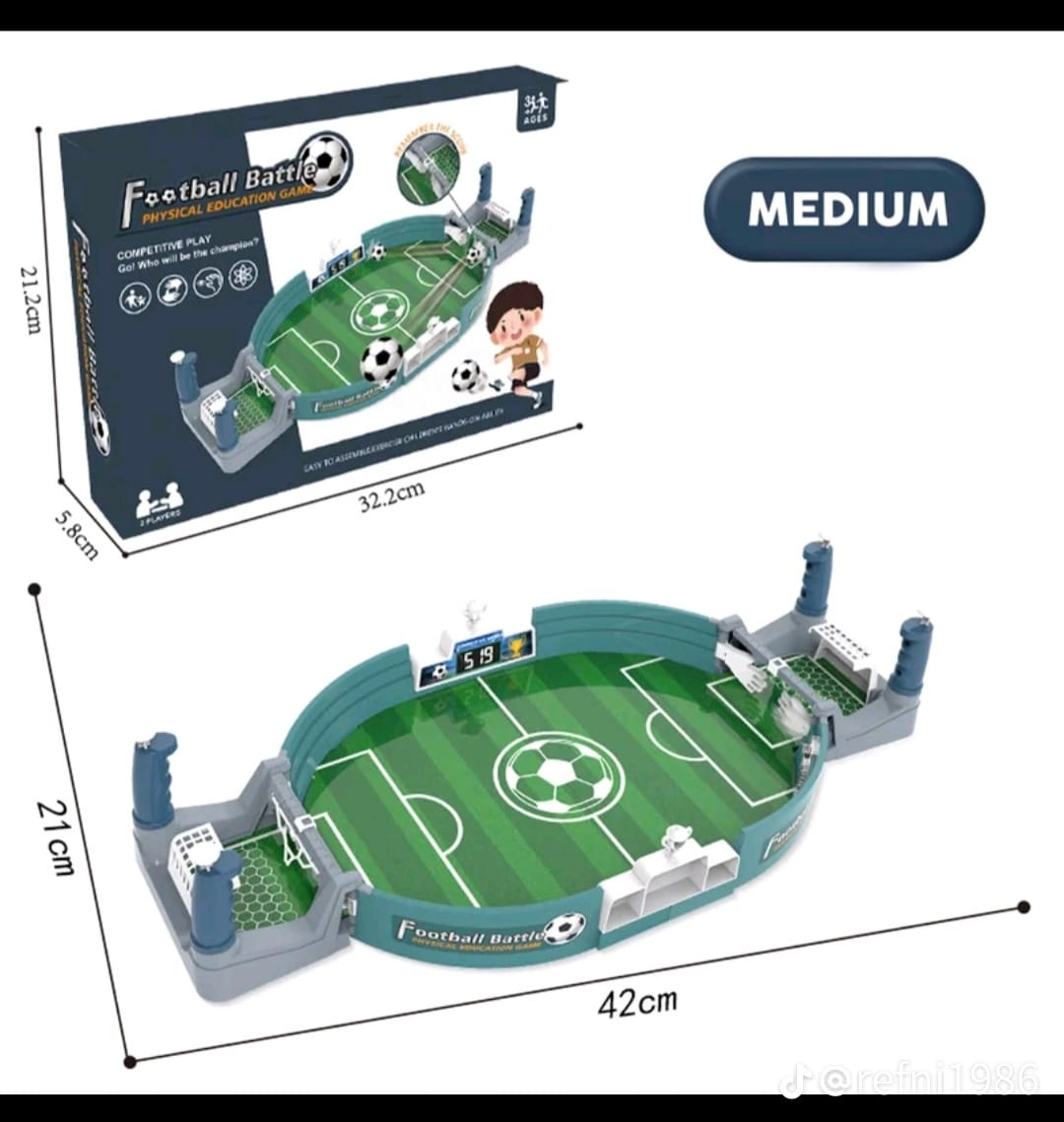Mini Football Tabletop Game Set, Soccer Pinball Game for All Ages Indoor Portable